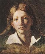 Theodore   Gericault Portrait Study of a Youth oil on canvas